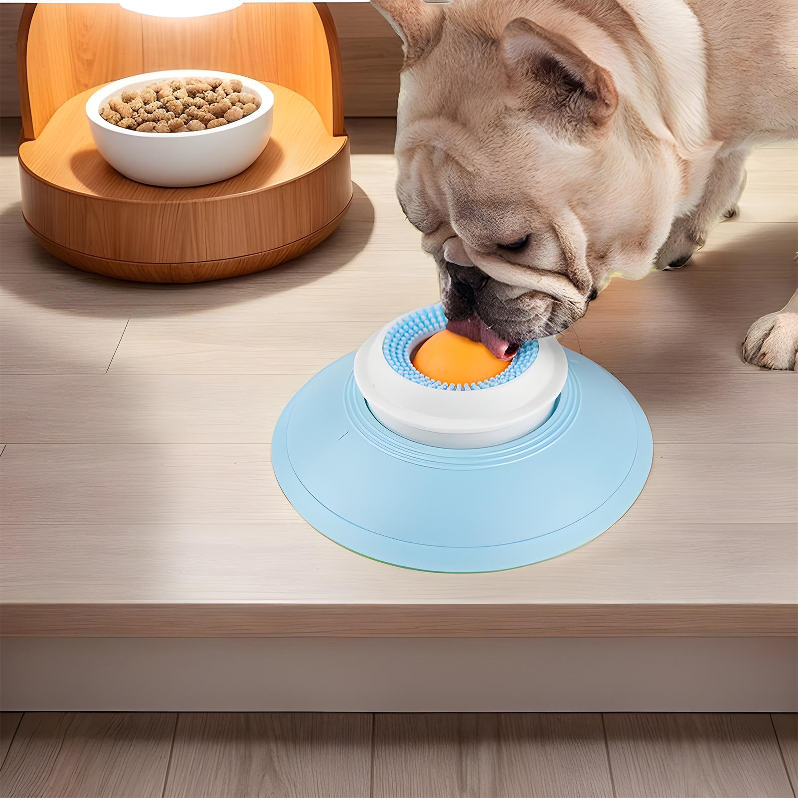 Snuffle Mat For Dogs - ชามเลียอาหารสัตว์เลี้ยงแบบชะลอการกิน พร้อมถ้วยดูดสุญญากาศ ป้องกันการสำลัก แผ่นรองดมกลิ่นสำหรับสัตว์เลี้ยง ของเล่นทำความสะอาดลิ้นและดมกลิ่นสำหรับสัตว์เลี้ยง