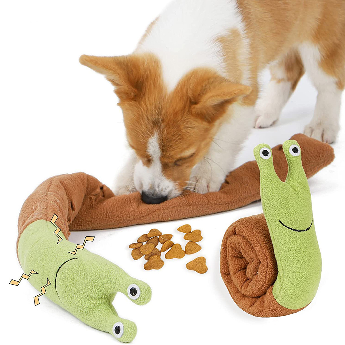 Dog Puzzle Feeder Toy - ของเล่นสุนัข แมว หอยทาก ของเล่นฝึกดมกลิ่น แผ่นรองซ่อนอาหาร ป้องกันกลิ่น