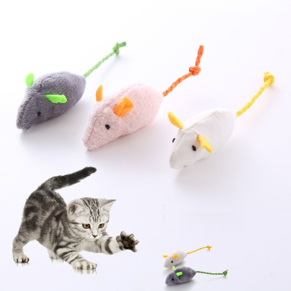2 ชิ้น Funny Plush Soft Intera - Catnip Interactive Plush Mouse บทวิจารณ์และราคา