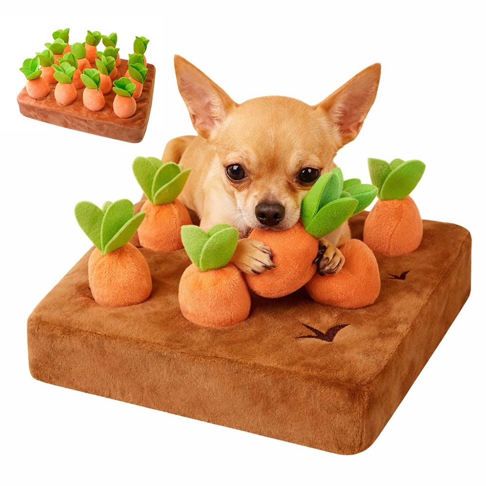 แผ่นรองดมกลิ่นแครอทบรรเทาความเ - Dog Puzzle Feeder Toy บทวิจารณ์และราคา