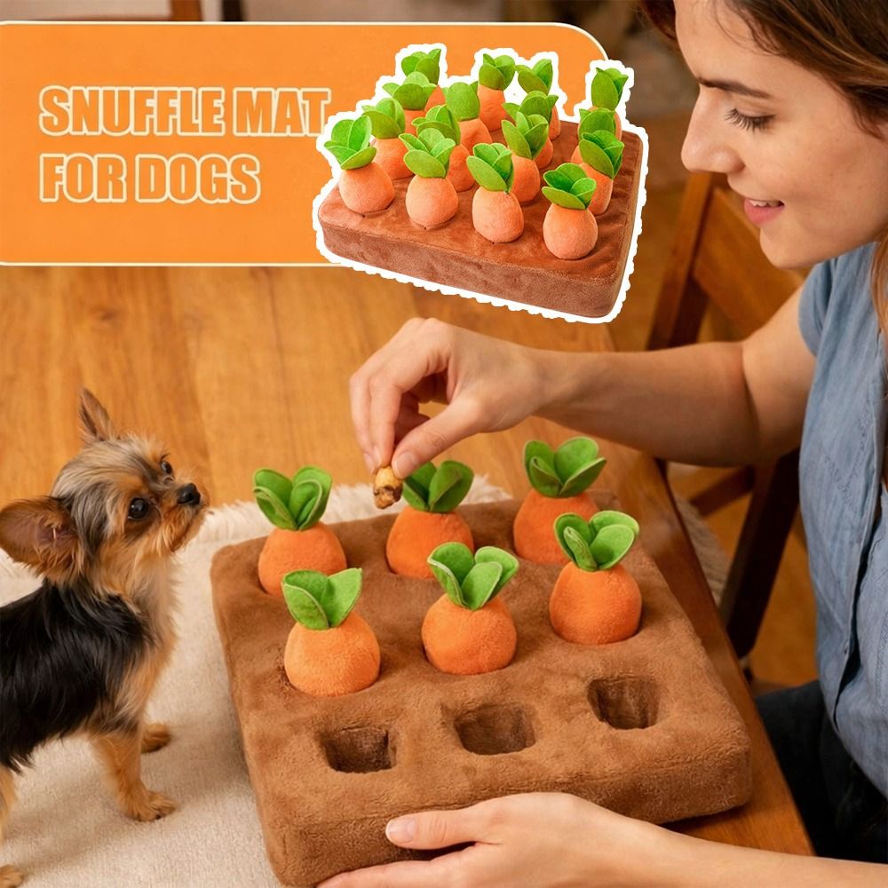 แผ่นรองดมกลิ่นแครอทบรรเทาความเ - Dog Puzzle Feeder Toy บทวิจารณ์และราคา