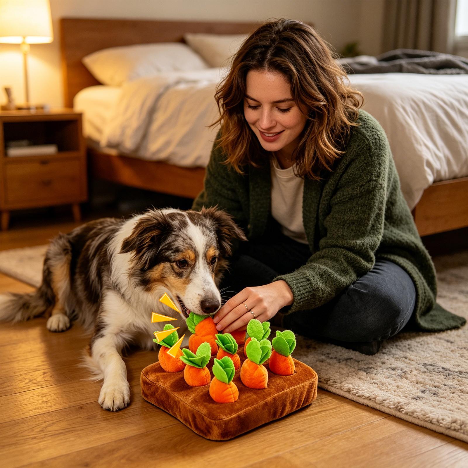 แผ่นรองดมกลิ่นรูปแครอท ช่วยให้ - Snuffle Mat For Dogs บทวิจารณ์และราคา